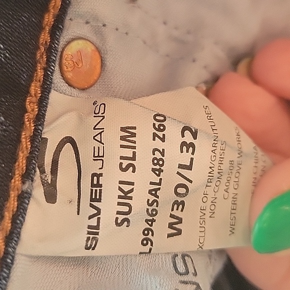 Silver Jeans - 30/32 - Suki Slim - Picture 3 of 5